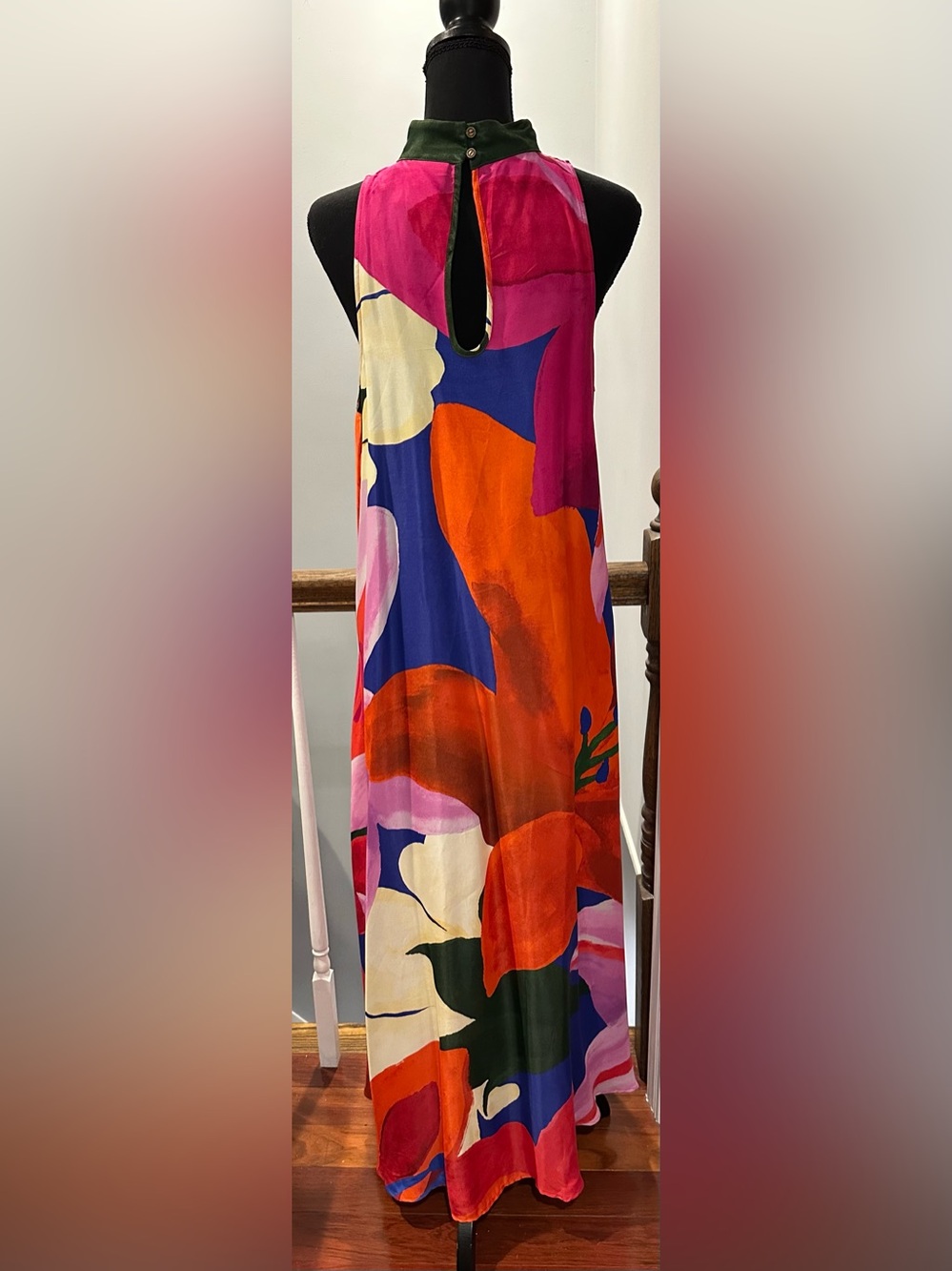FARM Rio for Anthropologie - sleeveless maxi dress w/high neck; size M - Picture 5 of 13